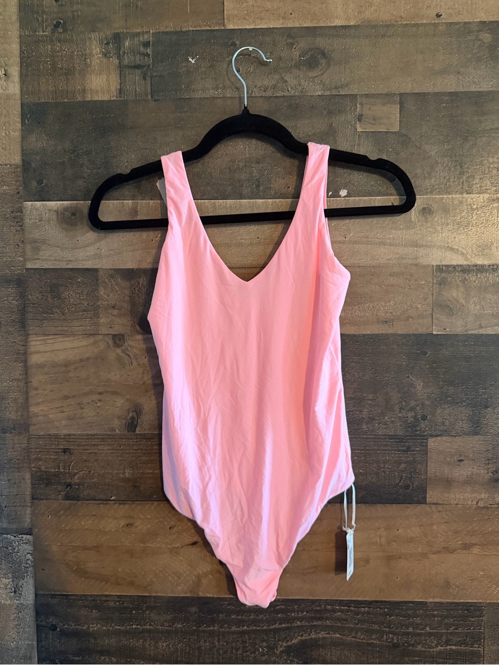 aerie SMOOTHEZ Pink plunge Bodysuit